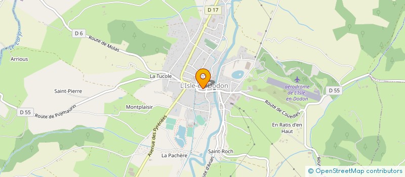 localisation de l'entreprise MADAME ARLETTE LOZES à L'ISLE-EN-DODON