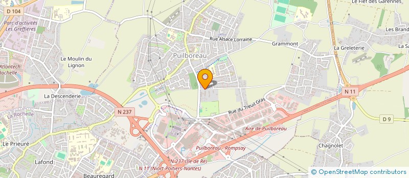 localisation de l'entreprise MADAME ARLETTE MAISSE  PUILBOREAU