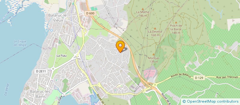 localisation de l'entreprise MADAME ARLETTE MARCZAK  BALARUC-LES-BAINS