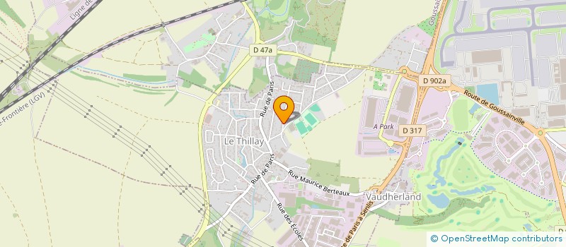 localisation de l'entreprise MADAME ARLETTE MARTIN  LE THILLAY