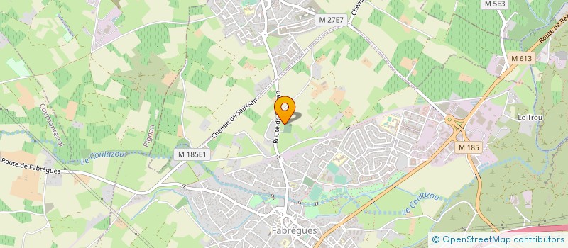 localisation de l'entreprise MADAME ARLETTE MARTINEZ  FABREGUES