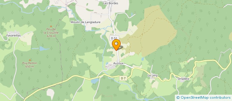 localisation de l'entreprise MADAME ARLETTE MAZAUD  ROYERE-DE-VASSIVIERE