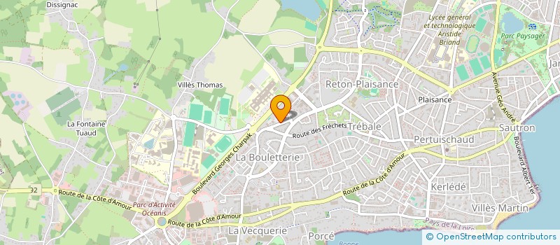 localisation de l'entreprise MADAME ARLETTE MENDY  SAINT-NAZAIRE