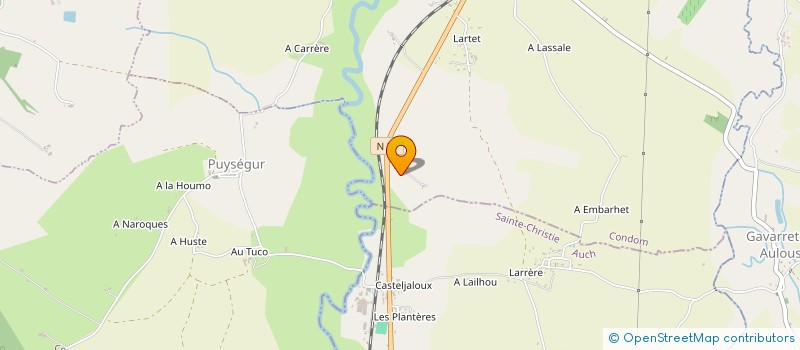 localisation de l'entreprise MADAME ARLETTE MENUT  MONTESTRUC-SUR-GERS