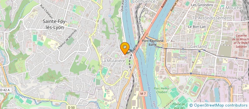 localisation de l'entreprise MADAME ARLETTE MERABET  LA MULATIERE