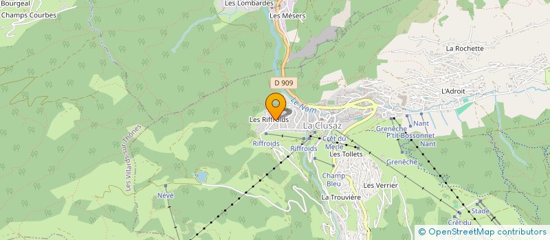 localisation de l'entreprise MADAME ARLETTE MERMILLOD BLARDET à LA CLUSAZ