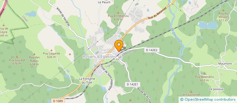 localisation de l'entreprise MADAME ARLETTE MONEGER  ROSIERS-D EGLETONS