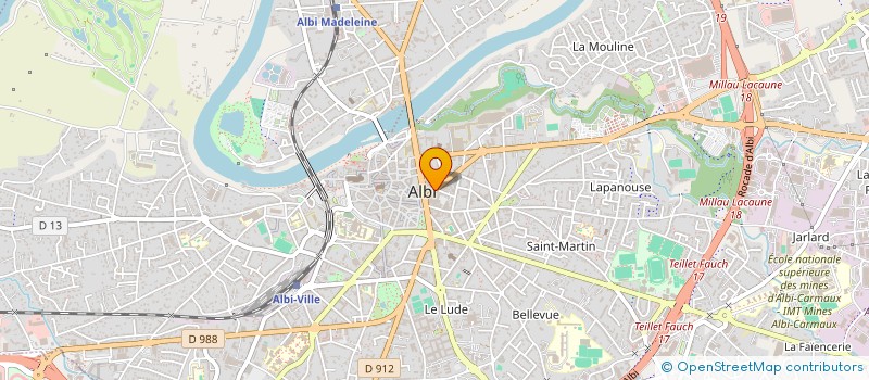 localisation de l'entreprise MADAME ARLETTE NAYROLLES à ALBI