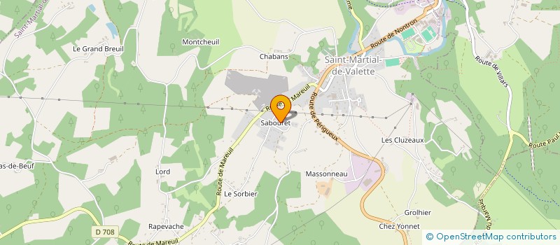 localisation de l'entreprise MADAME ARLETTE NOUVEAU  JAVERLHAC CHAPELLE ROBERT