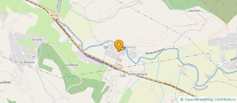 localisation de l'entreprise MADAME ARLETTE OLIVERA  CAUCALIERES