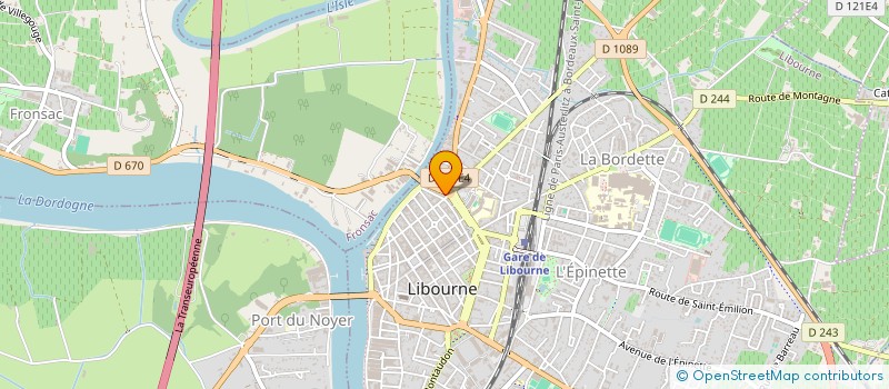 localisation de l'entreprise MADAME ARLETTE PELLERIN  LIBOURNE