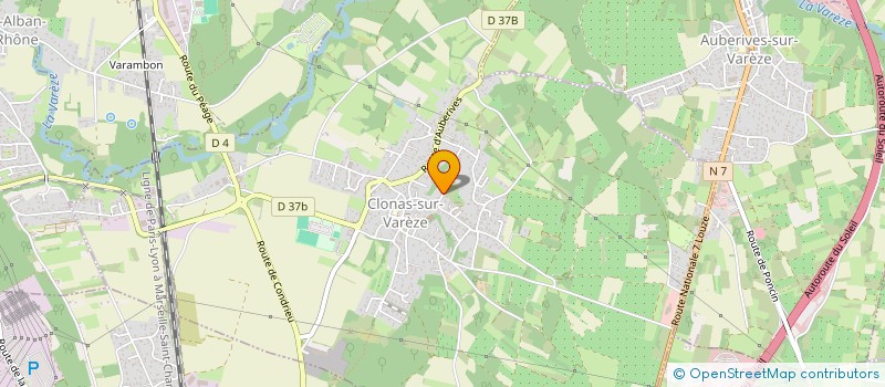 localisation de l'entreprise MADAME ARLETTE PERRET  CLONAS-SUR-VAREZE