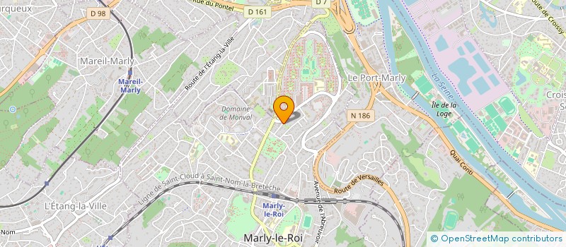 localisation de l'entreprise MADAME ARLETTE PETITEAU  MARLY-LE-ROI