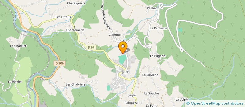 localisation de l'entreprise MADAME ARLETTE PEYRAT à JOB