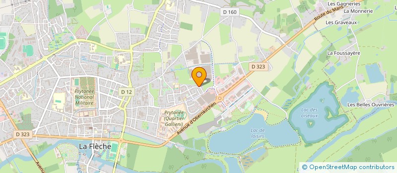 localisation de l'entreprise MADAME ARLETTE PIGEON  LA FLECHE