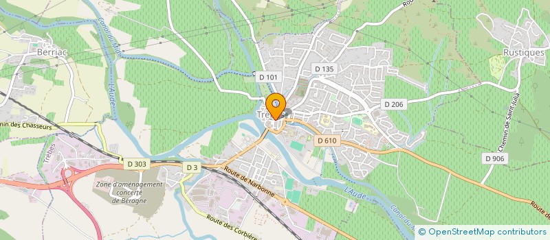 localisation de l'entreprise MADAME ARLETTE PROST  TREBES