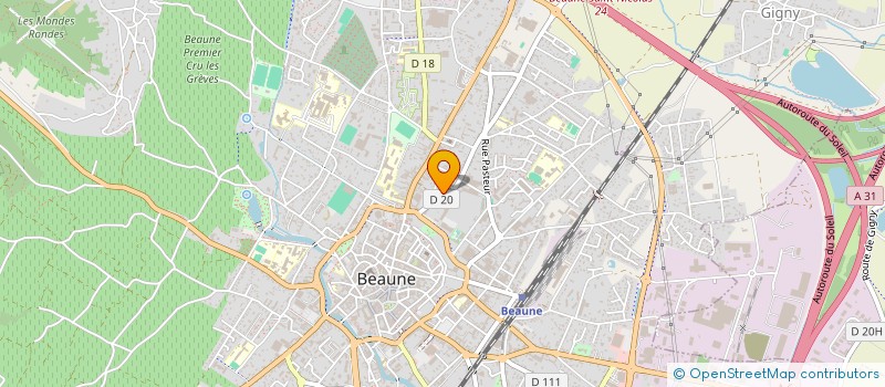 localisation de l'entreprise MADAME ARLETTE ROBIN à BEAUNE