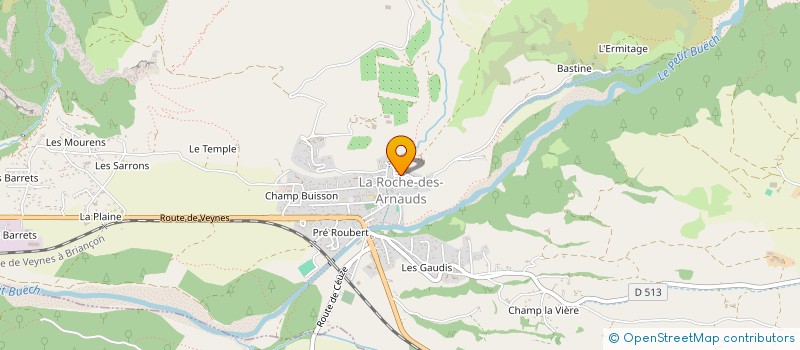 localisation de l'entreprise MADAME ARLETTE ROSTAIN à LA ROCHE DES ARNAUDS