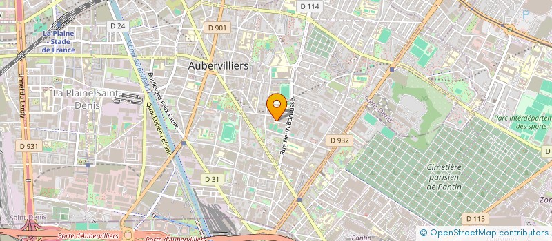 localisation de l'entreprise MADAME ARLETTE ROTTIER  AUBERVILLIERS