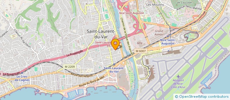 localisation de l'entreprise MADAME ARLETTE SANCHEZ à SAINT-LAURENT-DU-VAR