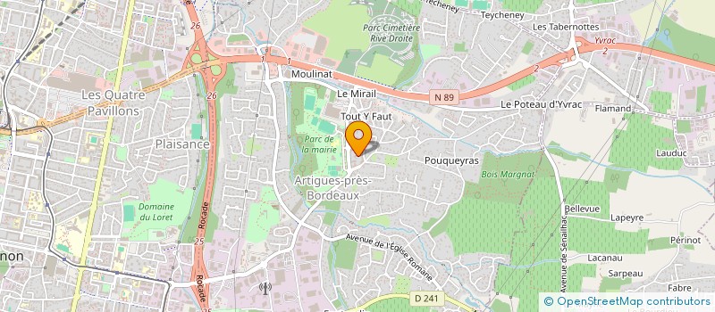 localisation de l'entreprise MADAME ARLETTE SIMOND  ARTIGUES-PRES-BORDEAUX