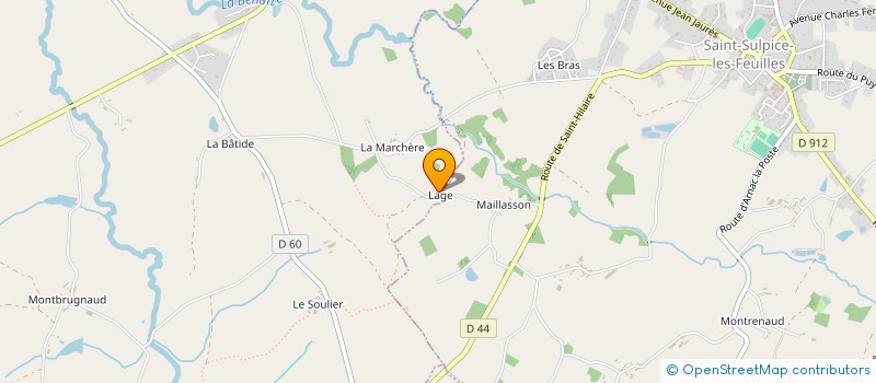 localisation de l'entreprise MADAME ARLETTE TERRADE à MAILHAC-SUR-BENAIZE