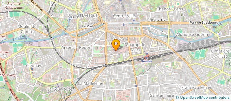 localisation de l'entreprise MADAME ARLETTE THOMMAS  RENNES