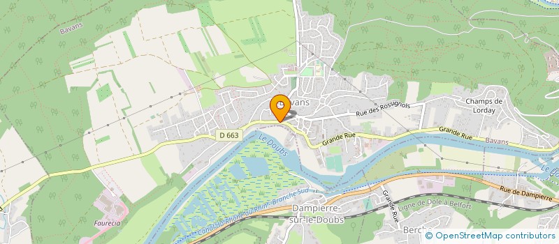 localisation de l'entreprise MADAME ARLETTE TOVANY  BAVANS