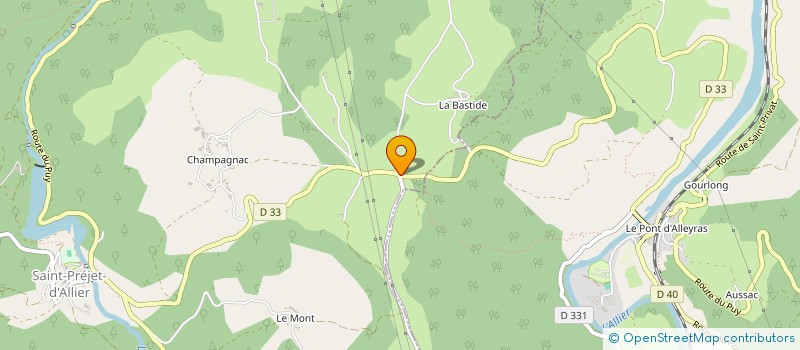 localisation de l'entreprise MADAME ARLETTE VAILLE à SAINT PRIVAT D'ALLIER