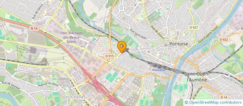 localisation de l'entreprise MADAME ARLETTE VINCENT  PONTOISE