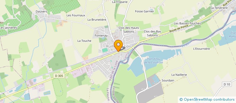 localisation de l'entreprise MADAME ARLETTE VIVIANT à LA CHARTRE-SUR-LE-LOIR