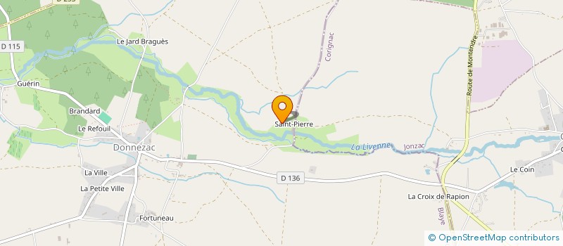 localisation de l'entreprise MADAME ARLETTE VIVIEN  DONNEZAC