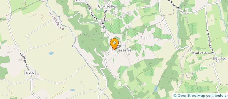 localisation de l'entreprise MADAME ARLIE YOBO MBADZE  LASSERRE