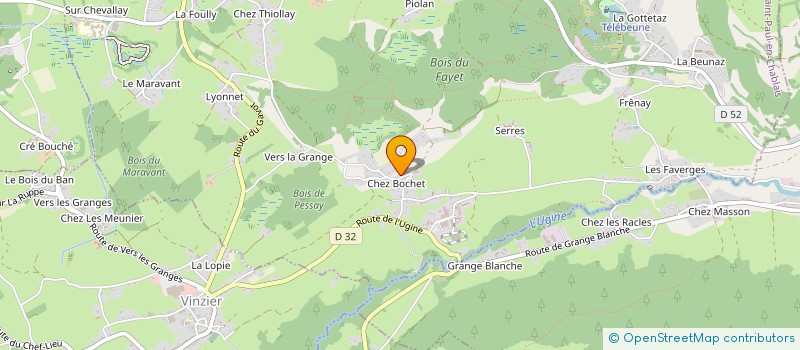 localisation de l'entreprise MADAME ARLUSIA BOURJAC  SAINT-PAUL-EN-CHABLAIS