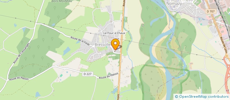 localisation de l'entreprise MADAME ARLYNE RAVEAU  BRESSOLLES