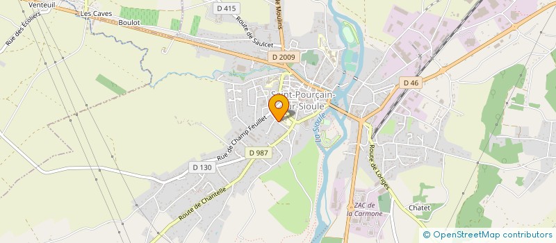 localisation de l'entreprise MADAME ARMANDE BRIERE à SAINT-POURCAIN-SUR-SIOULE