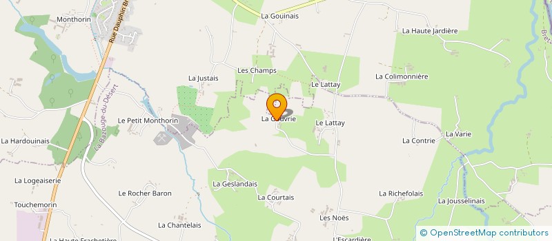 localisation de l'entreprise MADAME ARMANDE COUPE  LA BAZOUGE-DU-DESERT