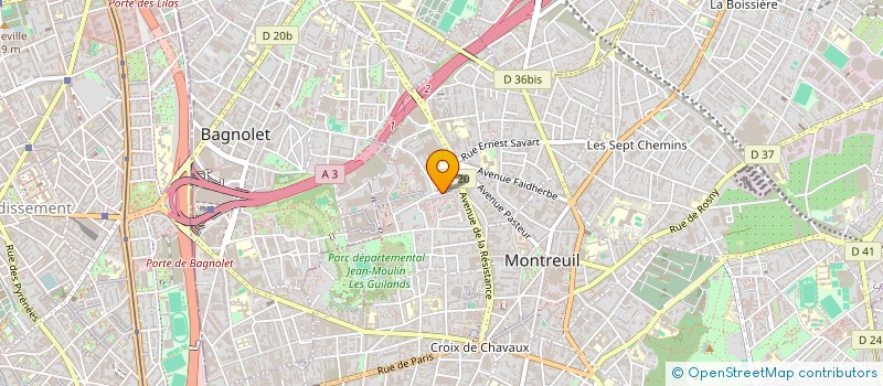 localisation de l'entreprise MADAME ARMANDE ELODIE GUEHOU à MONTREUIL
