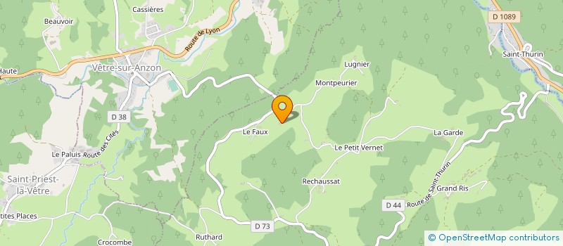 localisation de l'entreprise MADAME ARMANDE GIRAUDIER  LA VALLA-SUR-ROCHEFORT