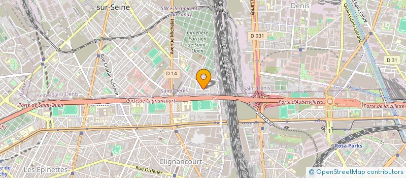 localisation de l'entreprise MADAME ARMANDE VERRIER NINDJIN à SAINT-OUEN-SUR-SEINE