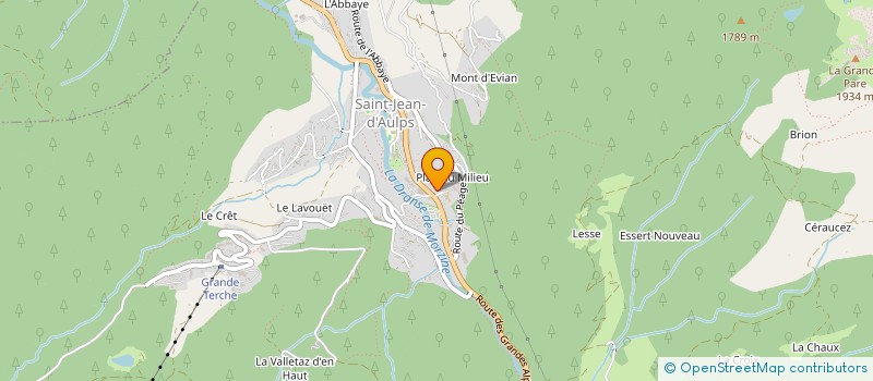 localisation de l'entreprise MADAME ARMANDINE BONY  SAINT-JEAN-D'AULPS