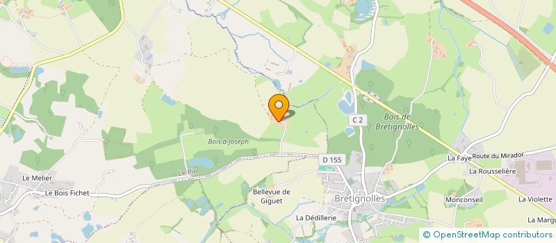 localisation de l'entreprise MADAME ARMELLE AUBINEAU à LE PIN