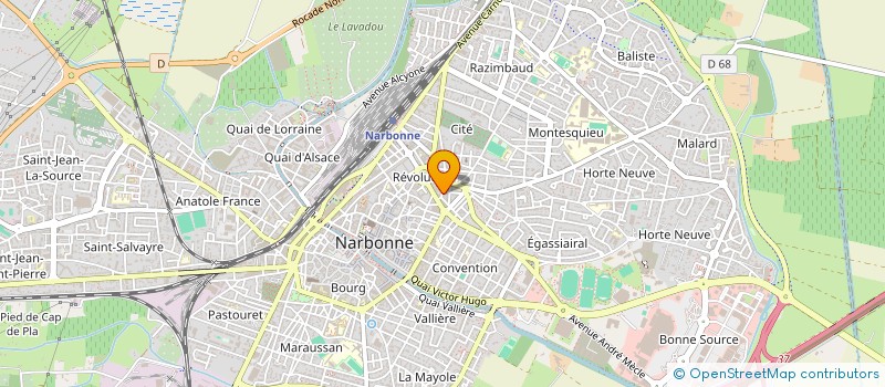 localisation de l'entreprise MADAME ARMELLE BARRAUD  NARBONNE