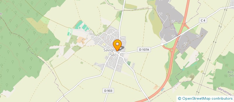 localisation de l'entreprise MADAME ARMELLE BELAVAL  SAVIGNY-LE-SEC