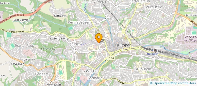 localisation de l'entreprise MADAME ARMELLE BENOIT à QUIMPER