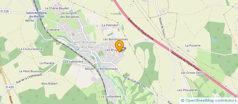 localisation de l'entreprise MADAME ARMELLE BERTHIER  SAINT-ANTOINE-DU-ROCHER