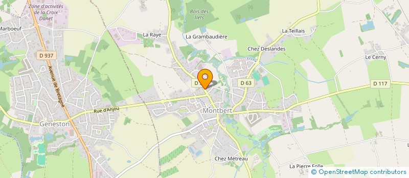 localisation de l'entreprise MADAME ARMELLE BONHOMMET  MONTBERT