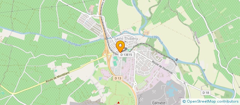 localisation de l'entreprise MADAME ARMELLE BONNET à SAINT-THIBERY