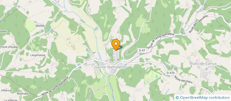 localisation de l'entreprise MADAME ARMELLE BOUYER  SAINTE-NATHALENE