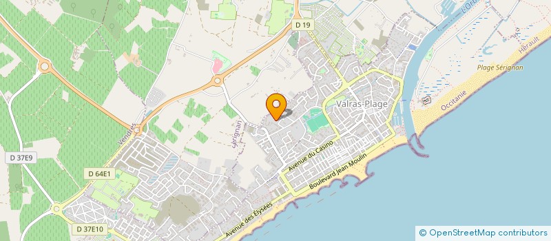 localisation de l'entreprise MADAME ARMELLE BRANDAO  VALRAS-PLAGE